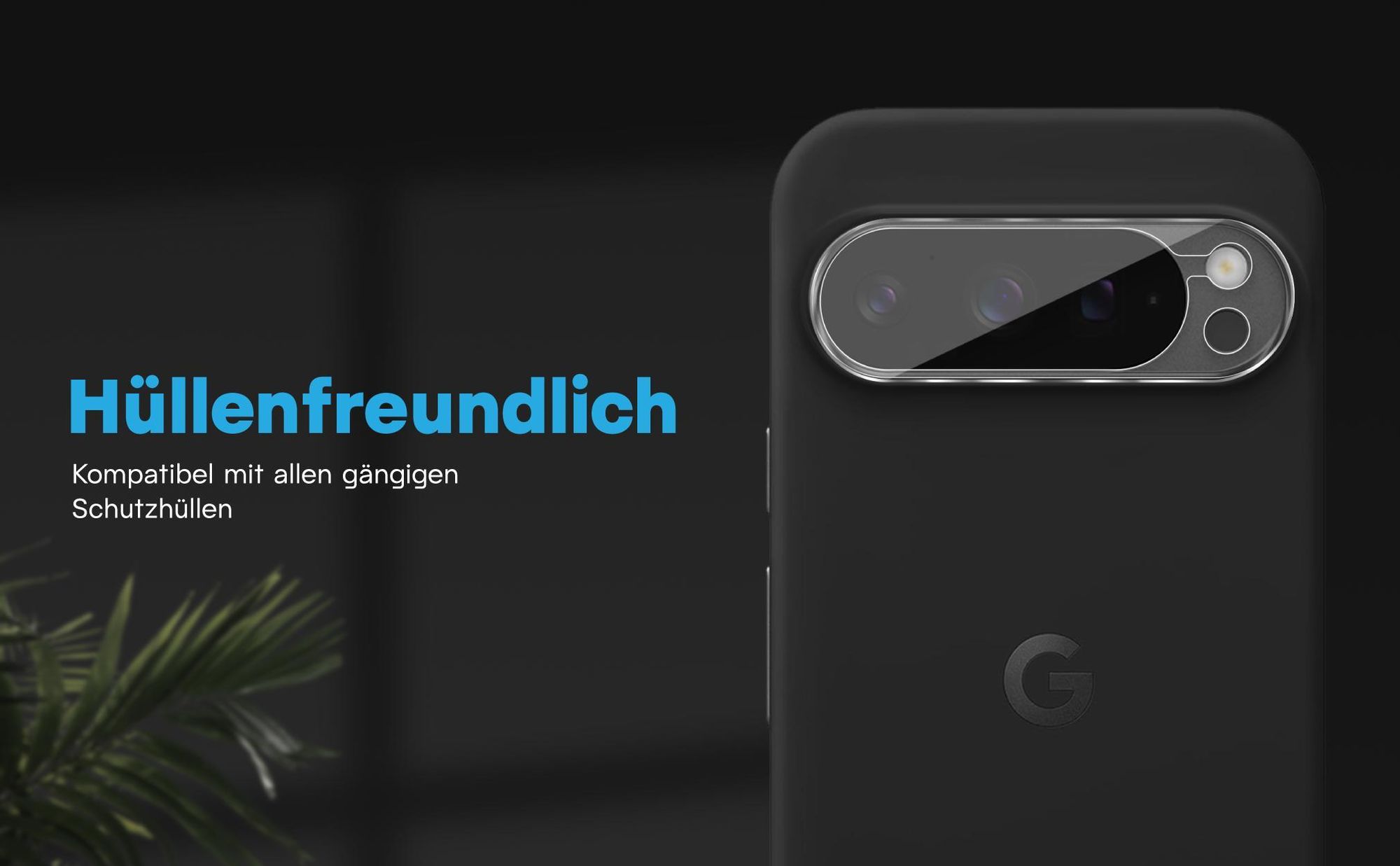 Kamera Schutzglas für Google Pixel 10 Pro kompatibel mit allen gängigen Hüllen