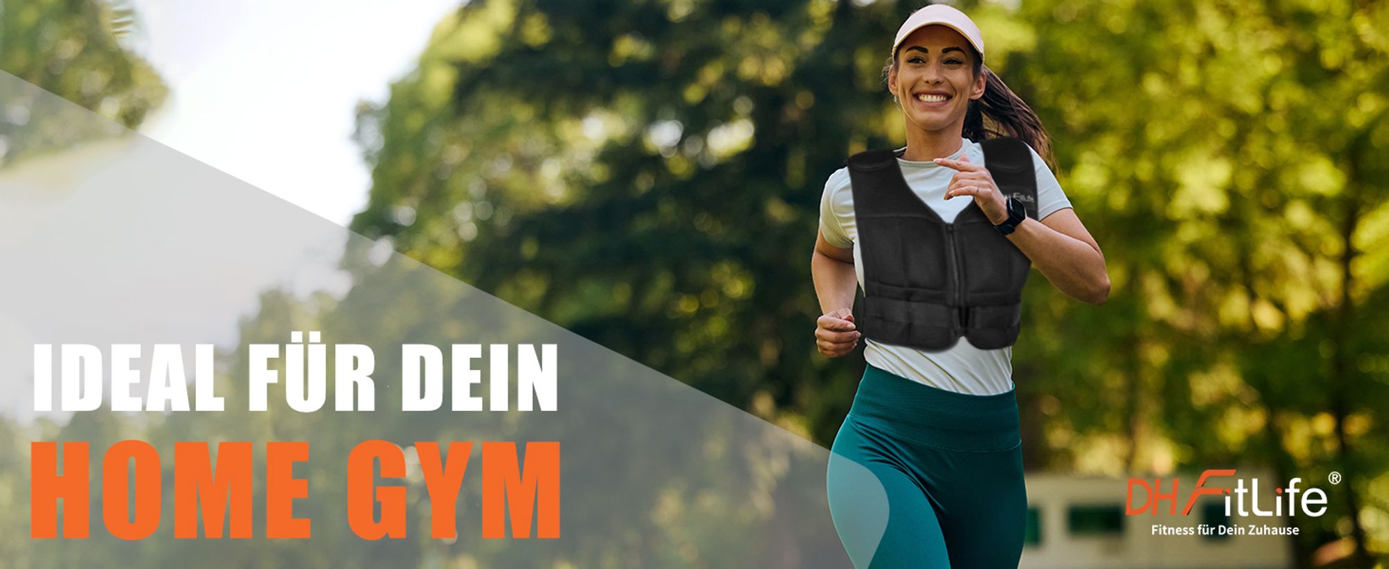 DH FitLife Verstellbare Gewichtsweste 10KG zum Muskelaufbau u. Krafttraining | Weighted Vest | Laufweste Damen Herren | Fitness Trainingsweste