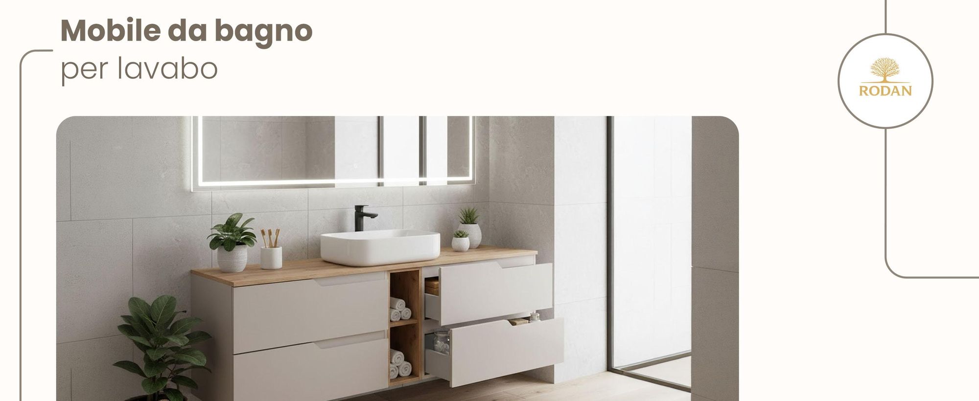 RODAN, mobile bagno, mobile sotto lavabo, mobile bagno moderno, mobili per il bagno