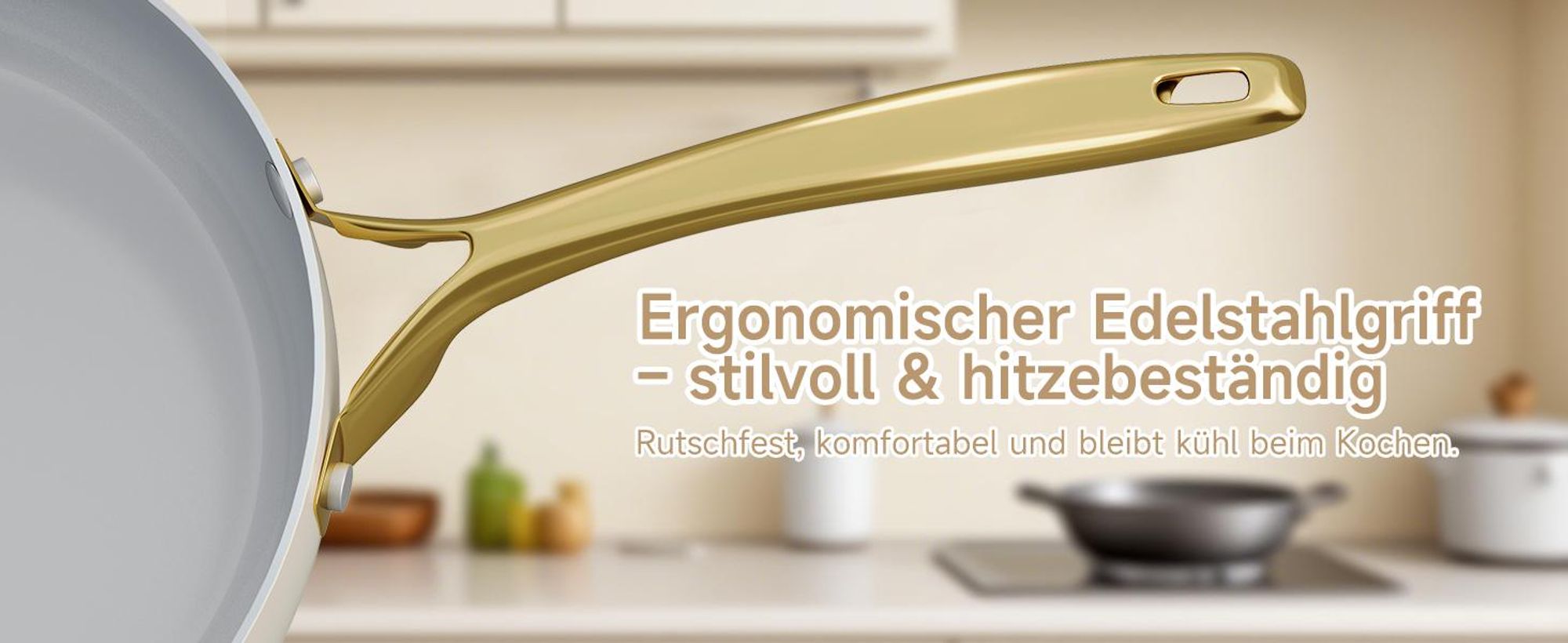 Pfanne 20cm Bratpfanne,Keramikpfanne,beschichtung Pfanne Induktion für alle Herdarten,Kratzfest,Hitzebeständig bis zu 280°C