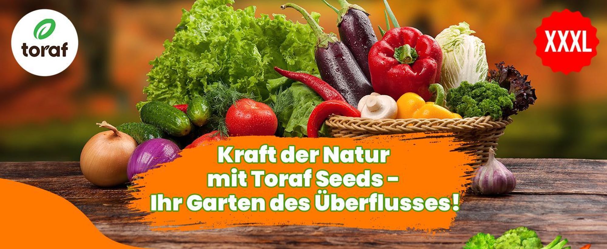 TORAF Gemüsesamen Set XXL, 3000 Samen, 7 Sorten, Garten & Balkon