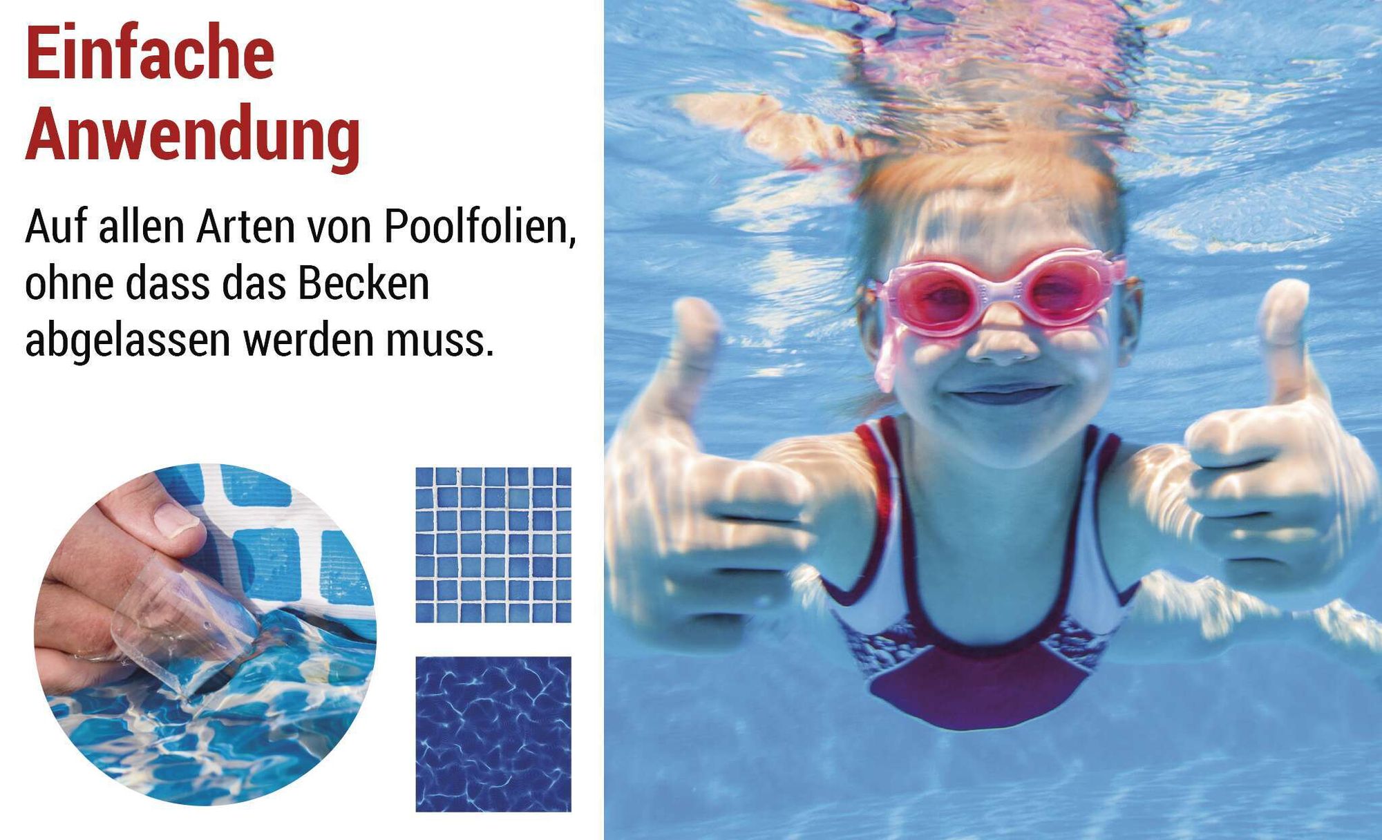 EMOS Pool-Reparaturband, transparentes Flickband 10 cm x 100 cm, für den Unterwassereinsatz geeignet, sehr stark haftend zum Abdichten, F6100