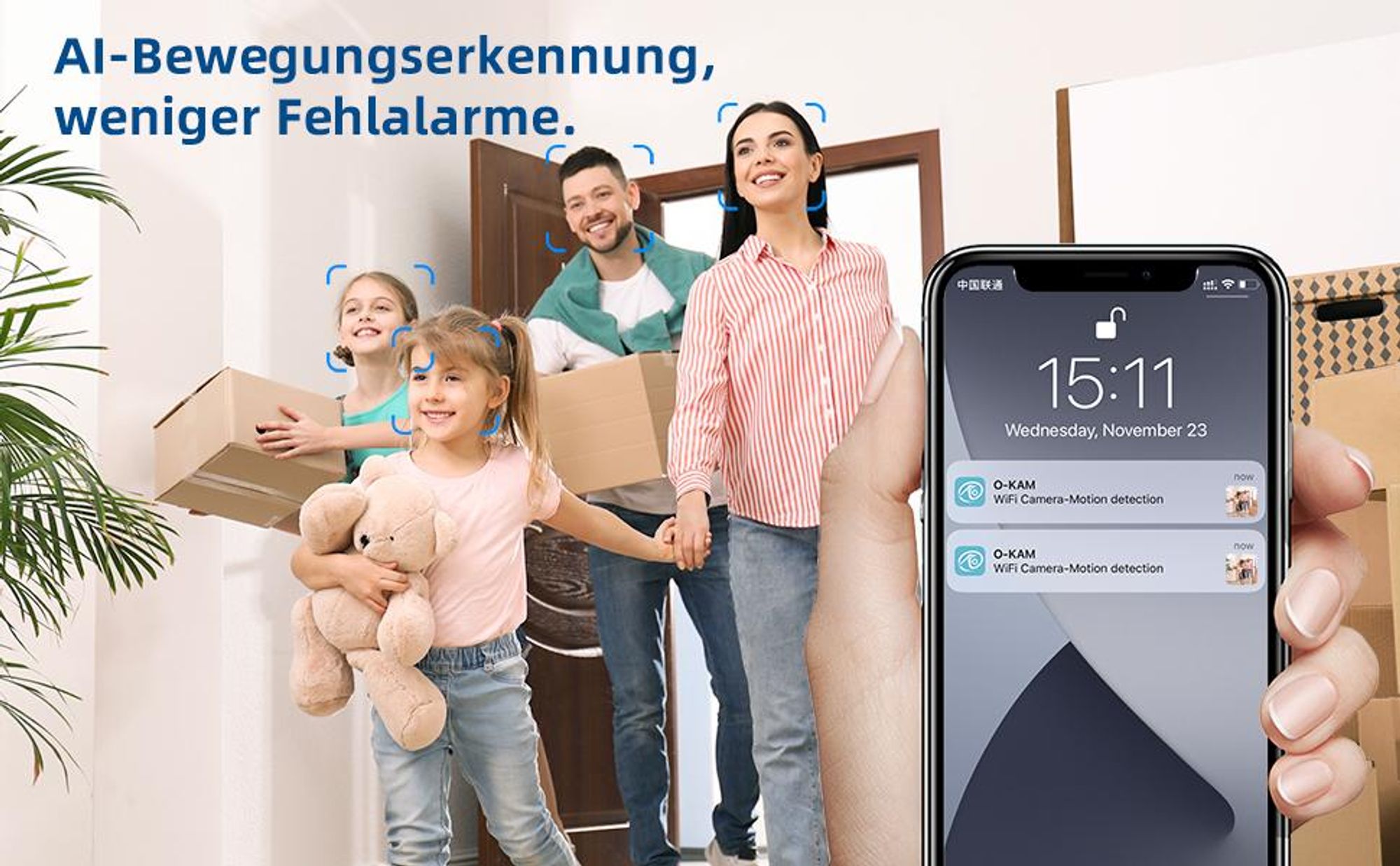 Überwachungskamera Mini, Mini Kamera, WLAN Kamera, 4K WiFi Kamera, App Remote View & Nachtsicht, Langer Akkulaufzeit
