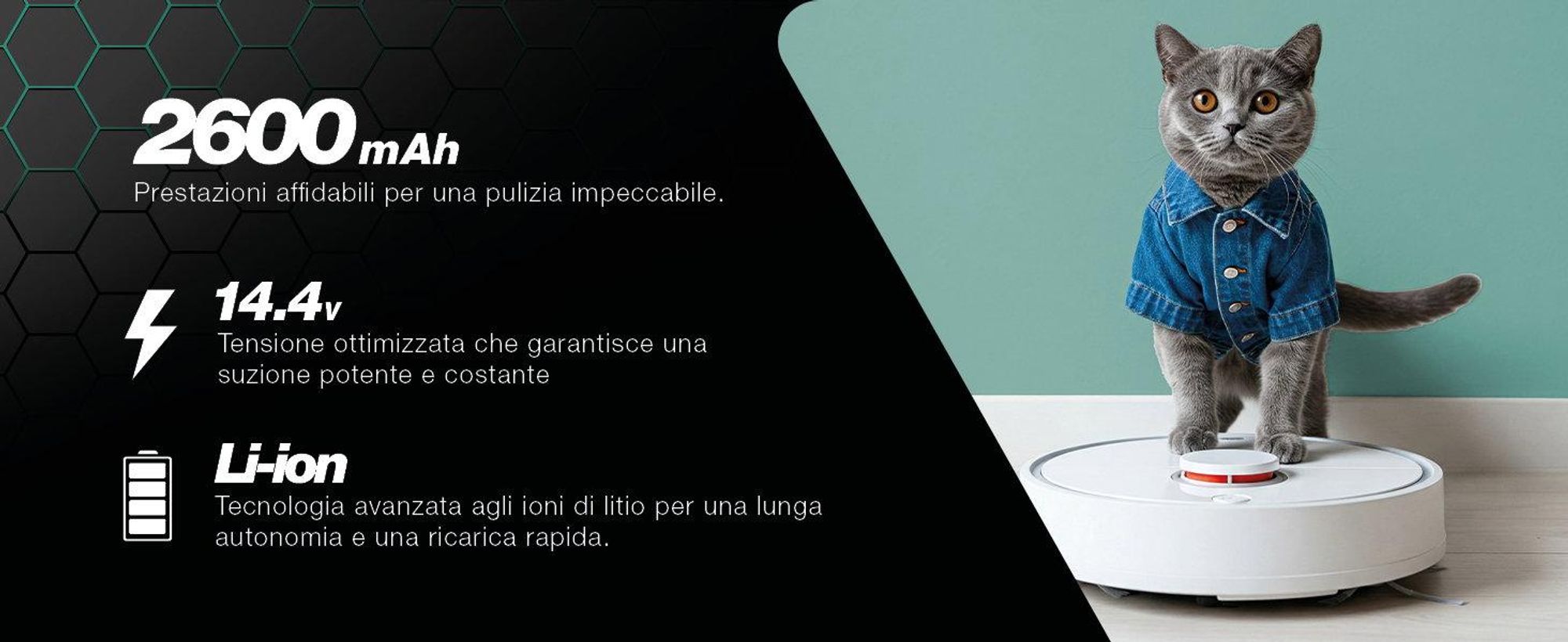 CELLONIC 1x Batteria per Aspirapolvere Compatibile con ANKER Eufy RoboVac 30C Max, Eufy RoboVac 12, Compatibile con Eufy T2150311, C0914E1 – (2600mAh, 14.4V)