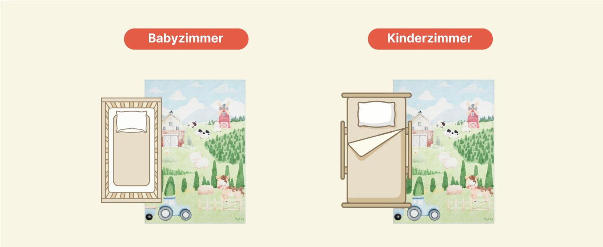TAPISO KIDS Kinderteppich Rutschhemmend 140 x 200 cm