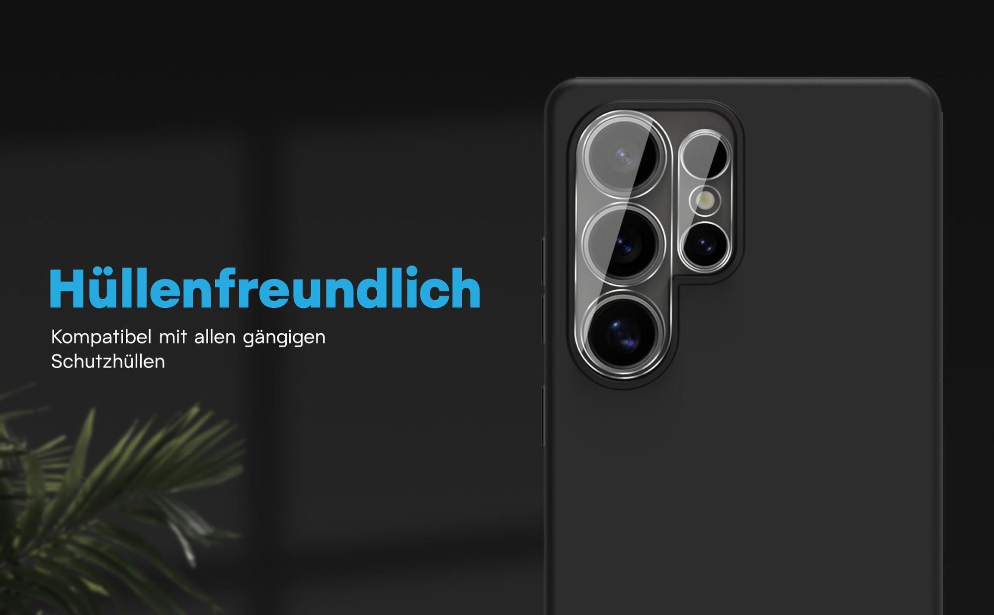 Kamera Schutzglas Set für Samsung Galaxy S26 Ultra kompatibel mit allen gängigen Hüllen