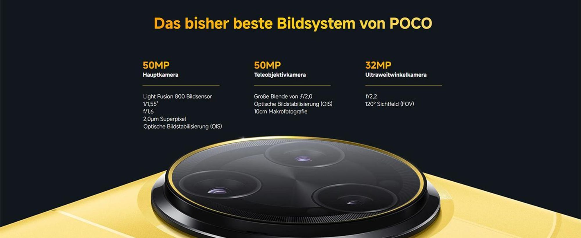Xiaomi Poco F7 Ultra Smartphone 12/256GB Gelb