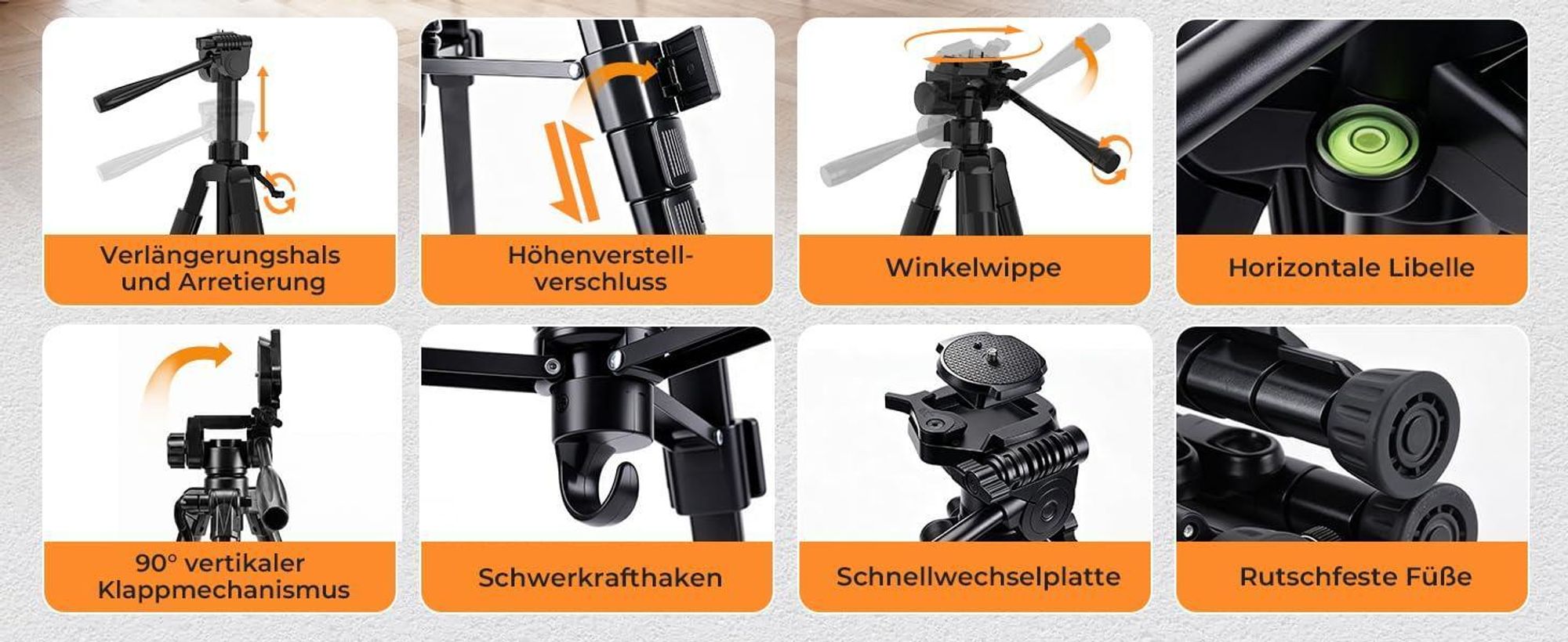 CIGMAN CM-G16T Set Krížový Laser 4x360° | 16-Liniový so Statívom 1,42m