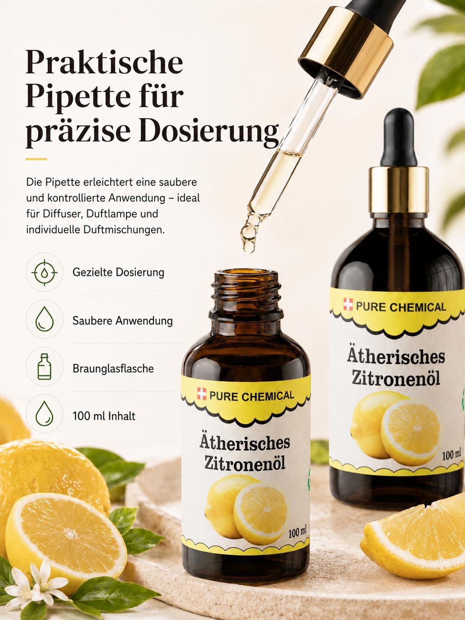 Ätherisches Zitronenöl 100 ml