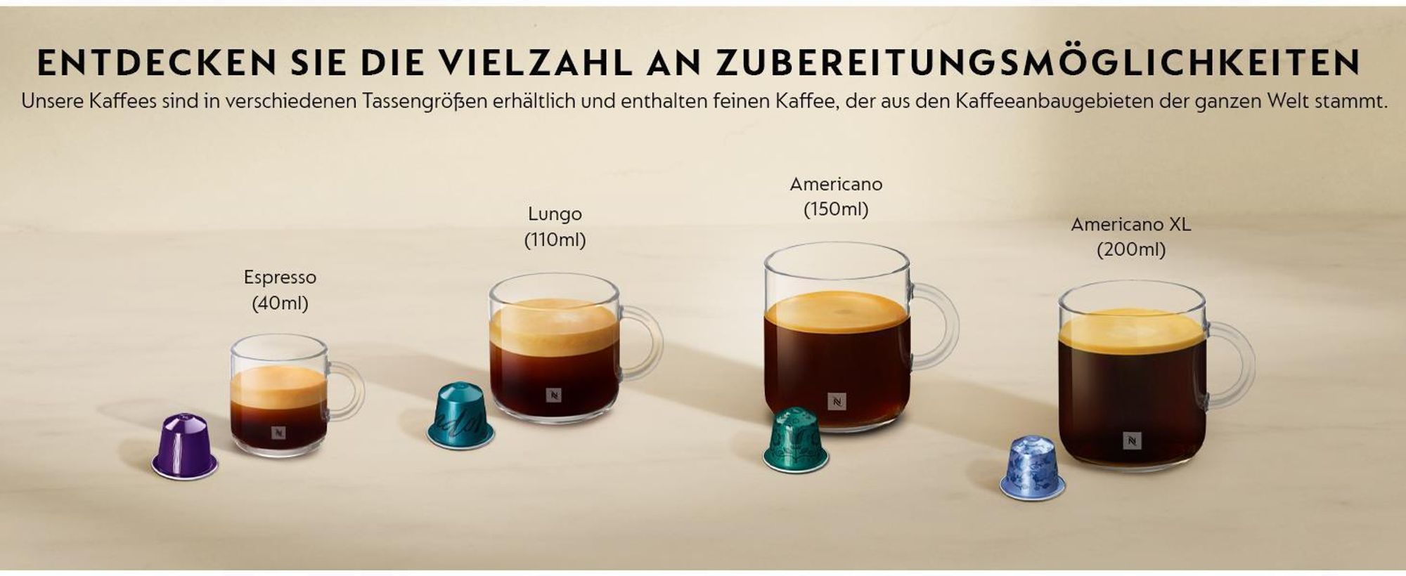 NESPRESSO ORIGINAL Ristretto 50 Kaffeekapseln | Arabica & Robusta Kaffee | Dunkle Röstung | Intensität 10 | Ideal für kräftigen Espresso