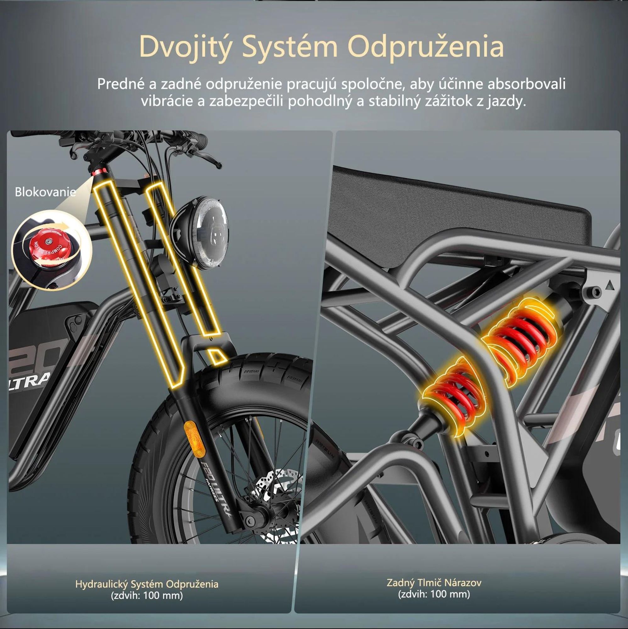 FAFREES F20 Ultra Elektrický bicykel (Typové schválenie EÚ L1e-B) - Batéria 48V25AH 20-Palcové Pneumatiky Mechanické brzdy - Zelená