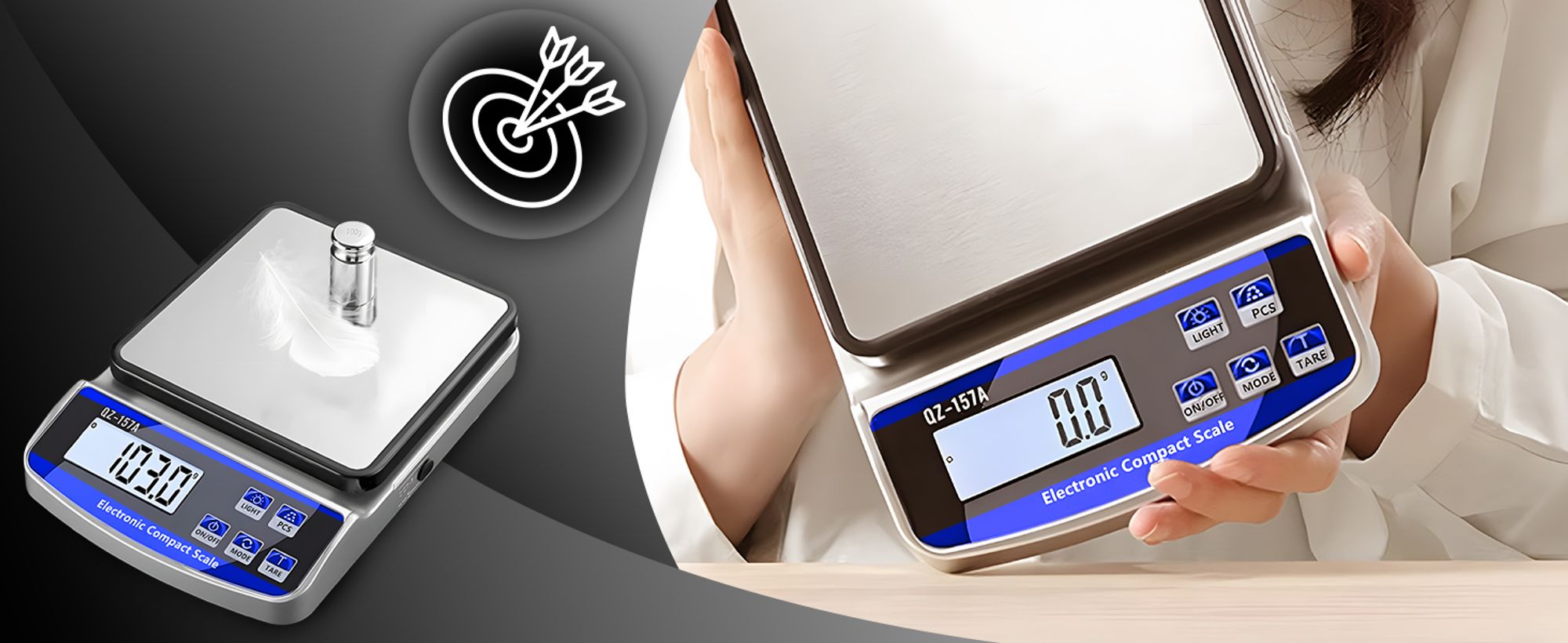 Küchenwaage für den Profi Einsatz bis 15kg 1g Genauigkeit mit Edelstahl Wägefläche LCD Display Retoo