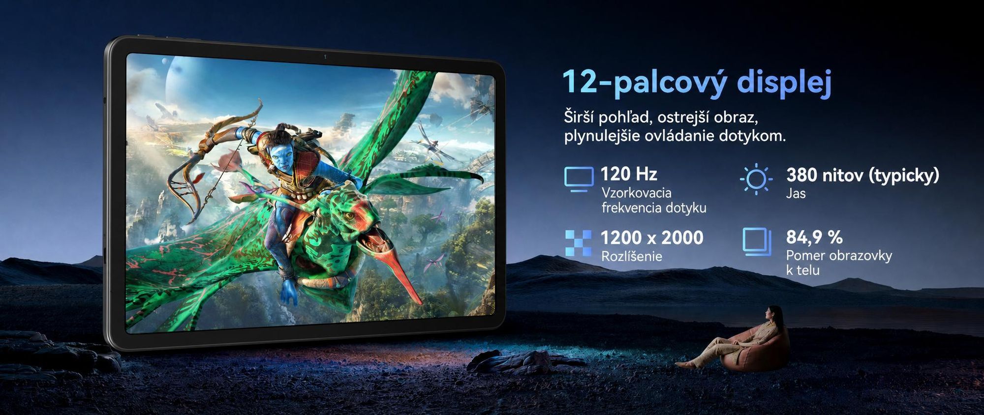 Tablet Nexall N90 s Androidom 16, 12" FHD InCell s obnovovacou frekvenciou 120 Hz, 24 GB (8 + 16) RAM + 128 GB ROM (podpora TF kariet až do 2 TB), 5G, Wi-Fi/4G SIM, 9000 mAh/18 W, Gemini AI, s perom/klávesnicou/myšou