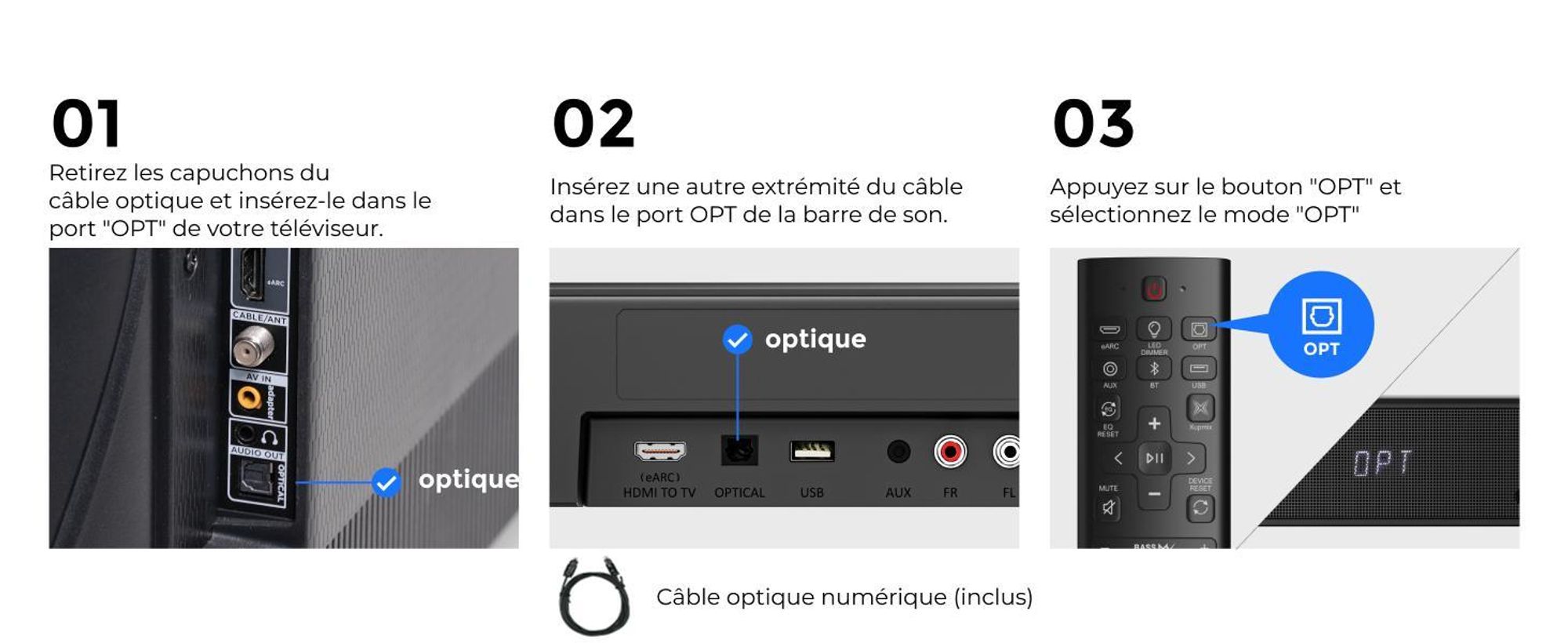 Barre de son ULTIMEA 7.1 canaux Dolby Atmos avec caisson de basses pour téléviseur, système de son surround pour home cinéma,via application, 4 enceintes surround