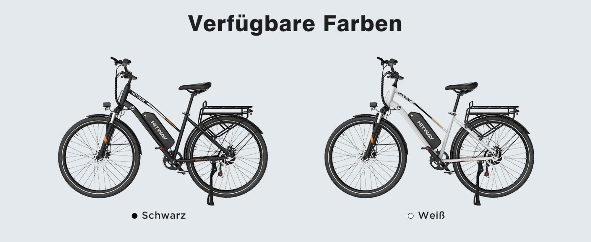 HITWAY E Bike, City E-Bike & E-Hollandrad,36V/13Ah 468 Wh,28 Zoll,MTB,7 Gang, 25km/h, Heckmotor, Kettenschaltung, LCD Display, E-Citybike Damen Herren