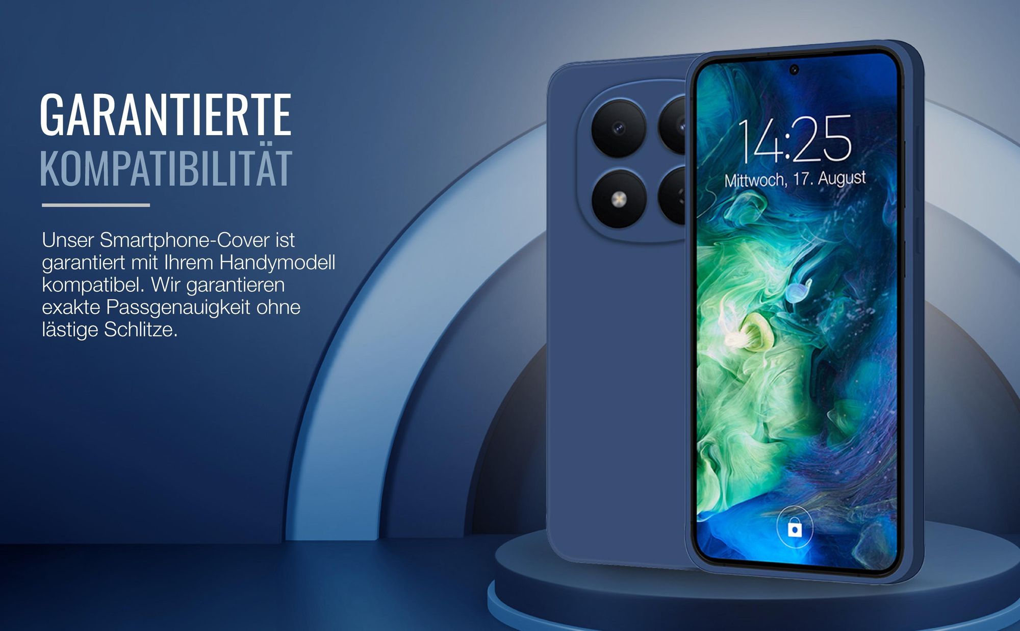 Exakt passgenaues Smartphone Backcover in Blau für Xiaomi Redmi Note 15 Pro 5G