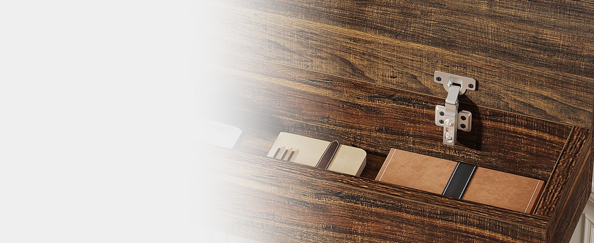 Tribesigns Konsolentisch mit Stauraum, 105 cm Eingangstisch im Industriestil aus Metallgeflecht, schmaler Sofatisch für Wohnzimmer, Flur, rustikal