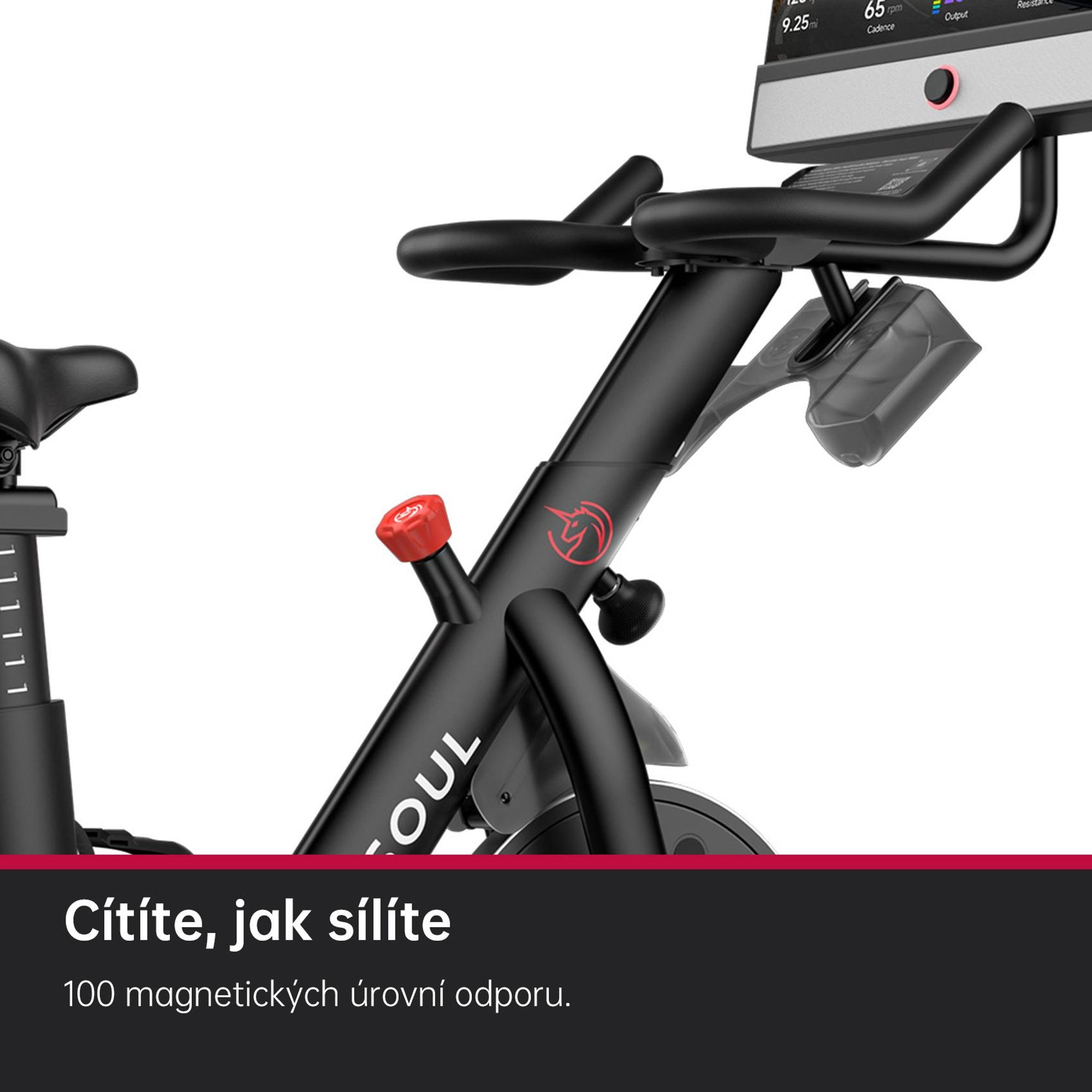 YESOUL G1M Plus – smart stacionárny bicykel, tichý magnetický odpor, pohodlné sedadlo, 21,5" FHD displej