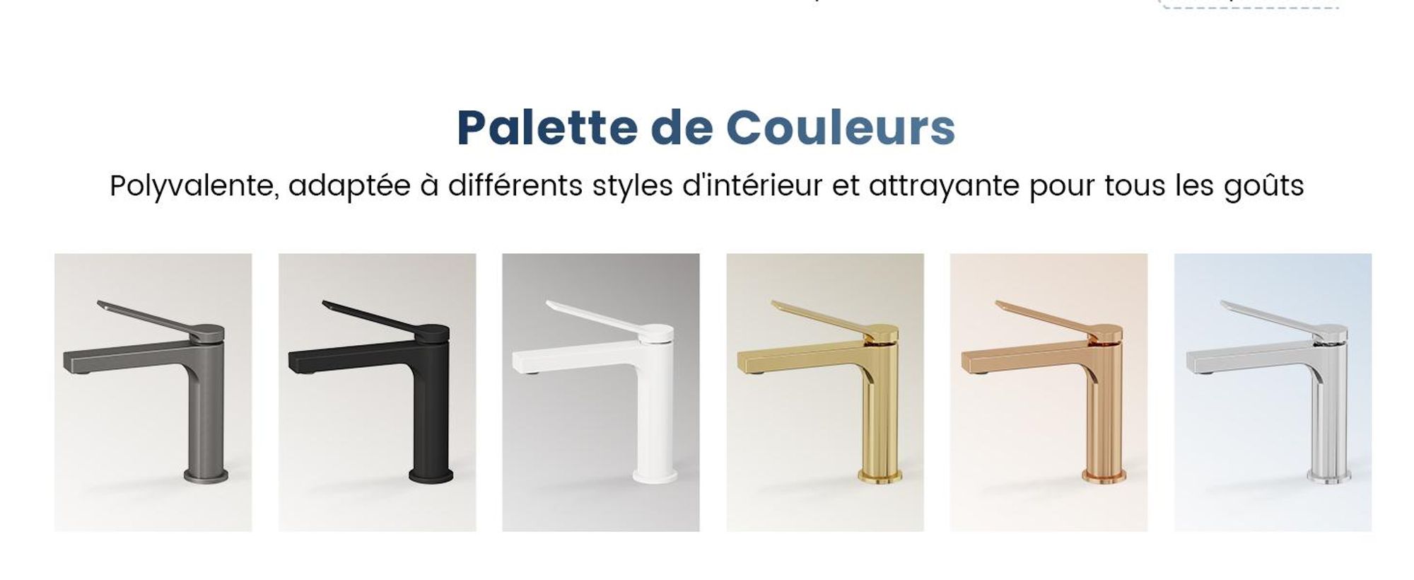 EMKE Robinet de salle de bain chromé 195x173x46mm, laiton, cartouche céramique, robinet de salle de bain, mitigeur de lavabo, mitigeur de lavabo