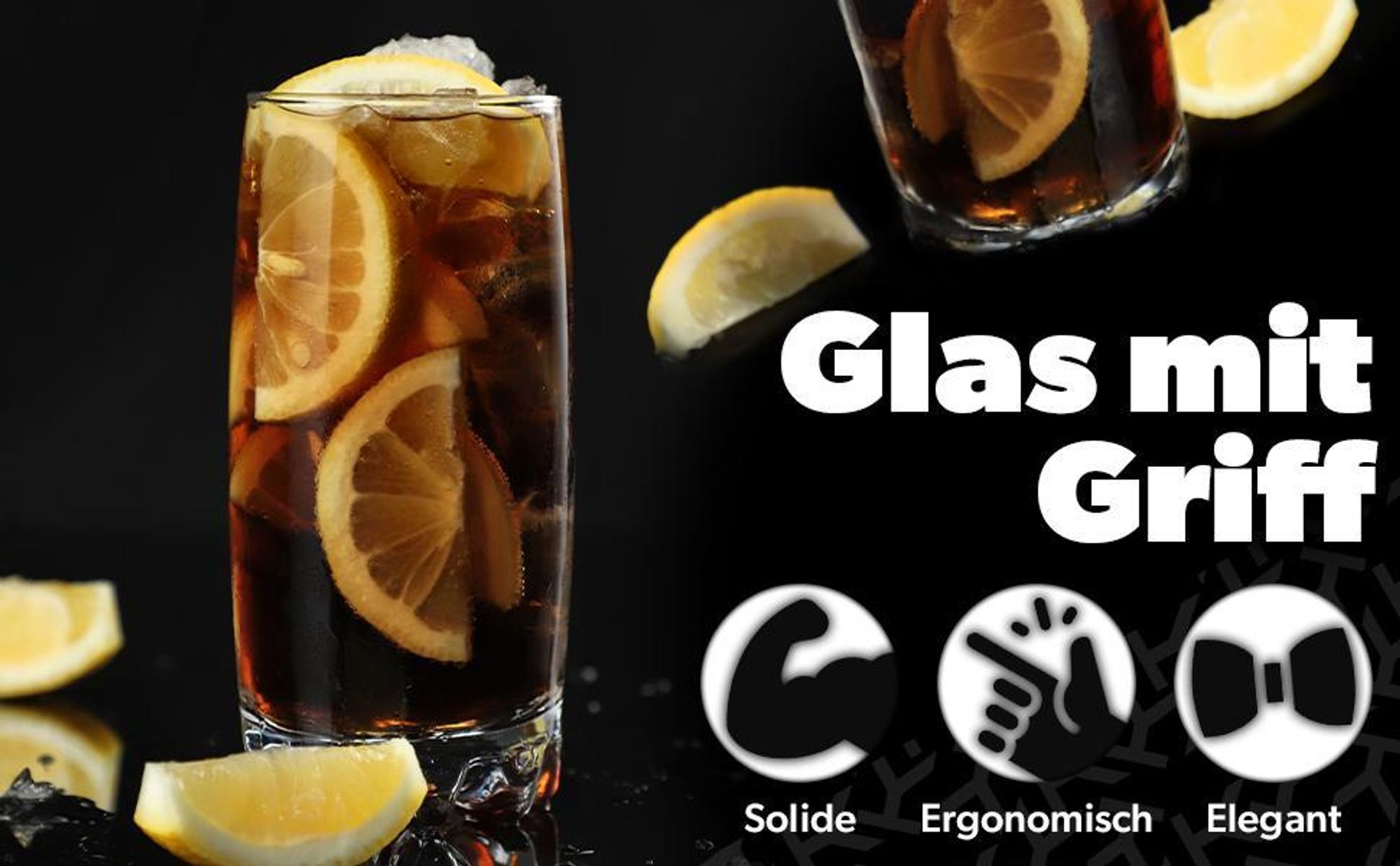 KADAX Wassergläser, Set de 6, Trinkgläser, Saftgläser aus Glas, robuste Gläser für Wasser, Saft, Garten, Party, Drink, Bier, Universalgläser, Cocktailgläser, Getränkegläser (Nadia, 365ml)