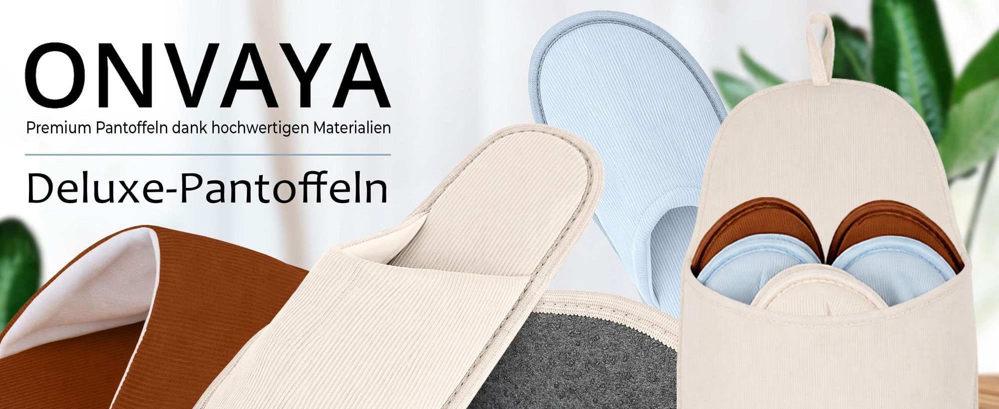 ONVAYA® Premium Gästehausschuhe Set Regenbogen | Waschbare Gästepantoffeln Rutschfest & Komfortabel | 5 Paar stilvolle Hausschuhe für Gäste | Slipper