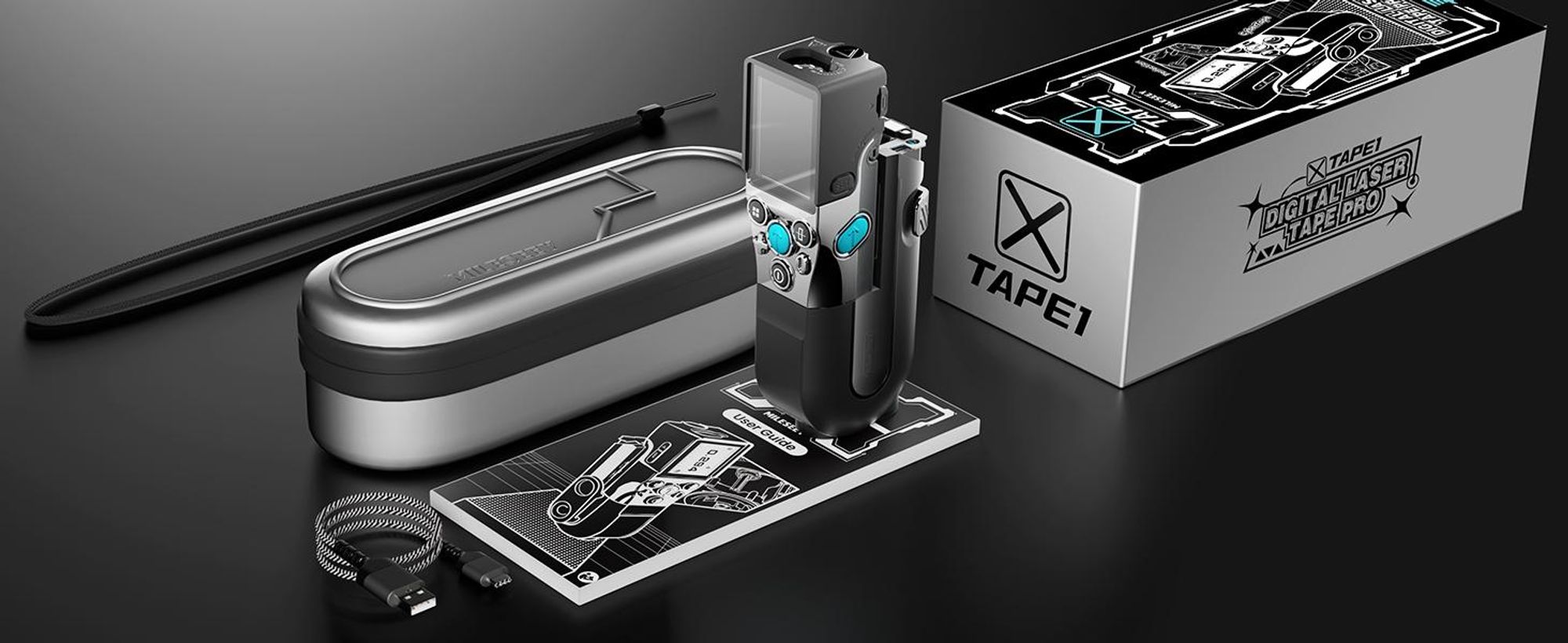 MiLESEEY XTape 1 Laser-Entfernungsmesser 100m & Digitales Maßband, P2P, App, OLED