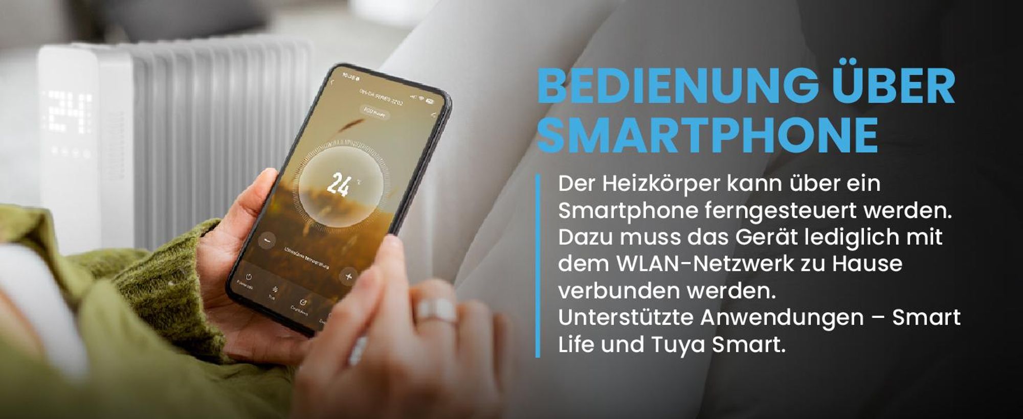 Elektroheizung Ölradiator Ölheizung mit Termostat und WIFI