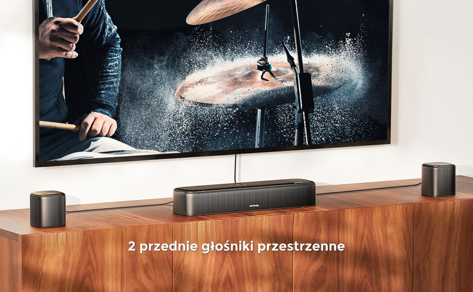 Ultimea Aura A60, 7.1 kan., 350 W, Dolby Atmos, Gra, Film, Muzyka, Noc, Sport, Głos, 98 dB, 75 dB