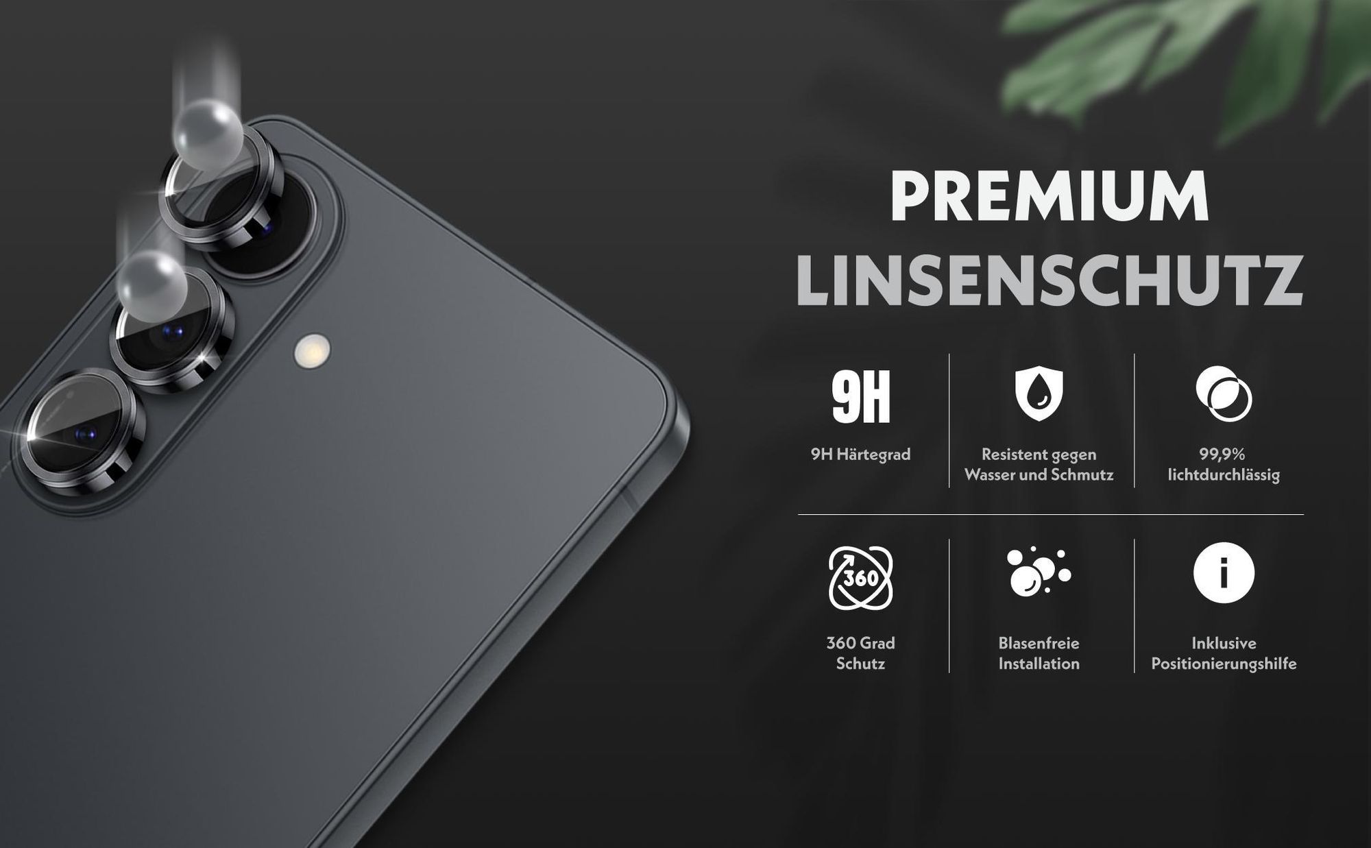 Linsenschutz einzeln für Samsung Galaxy S26 in vielen Farben