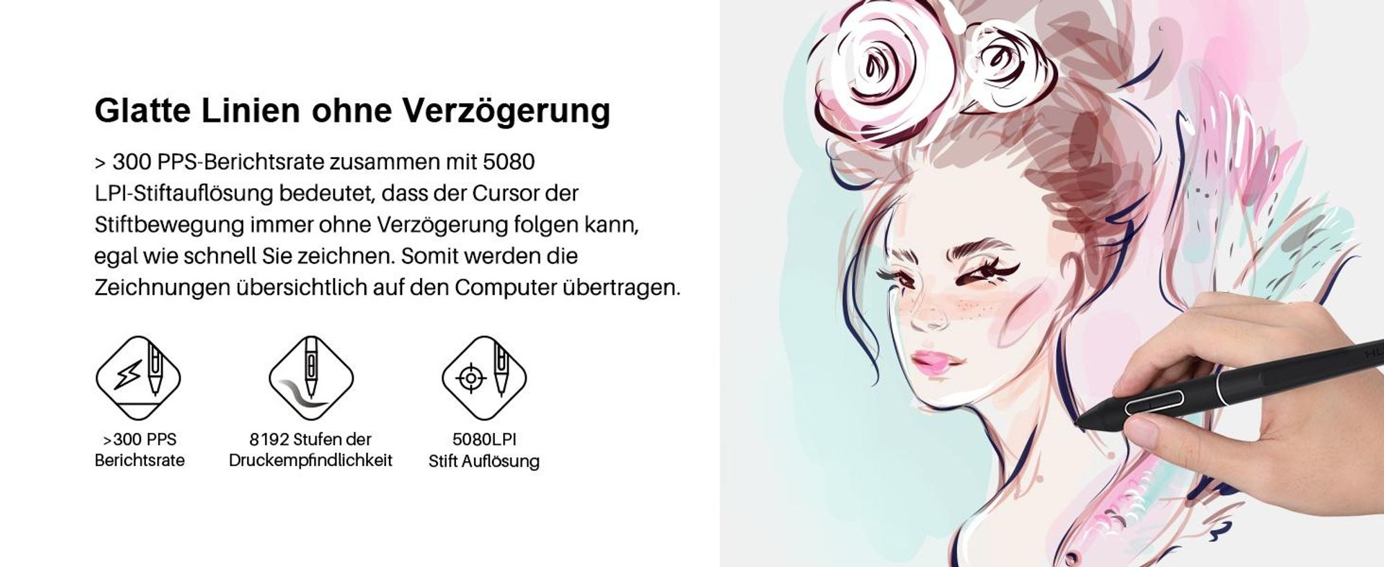 Huion Kamvas Pro 16 2.5K Grafiktablett