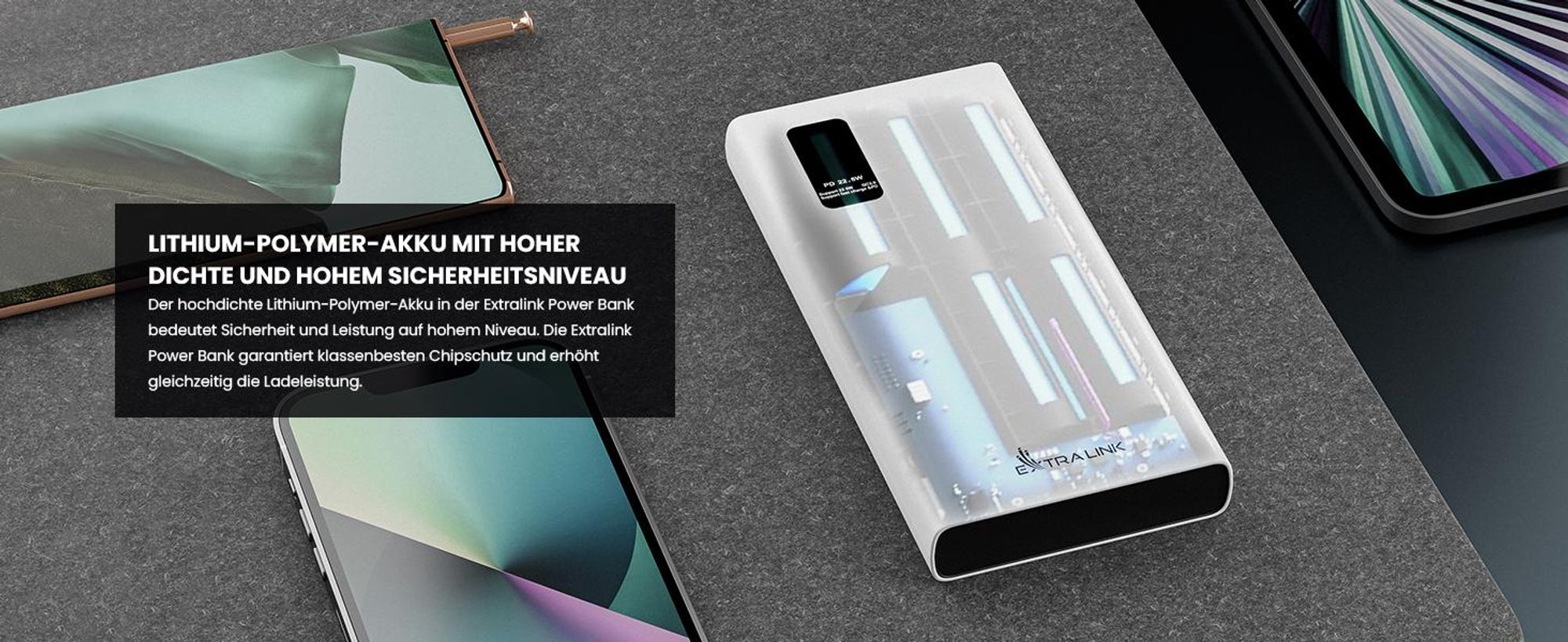 Extralink Powerbank 10000mAh 5V Externer Handyakku