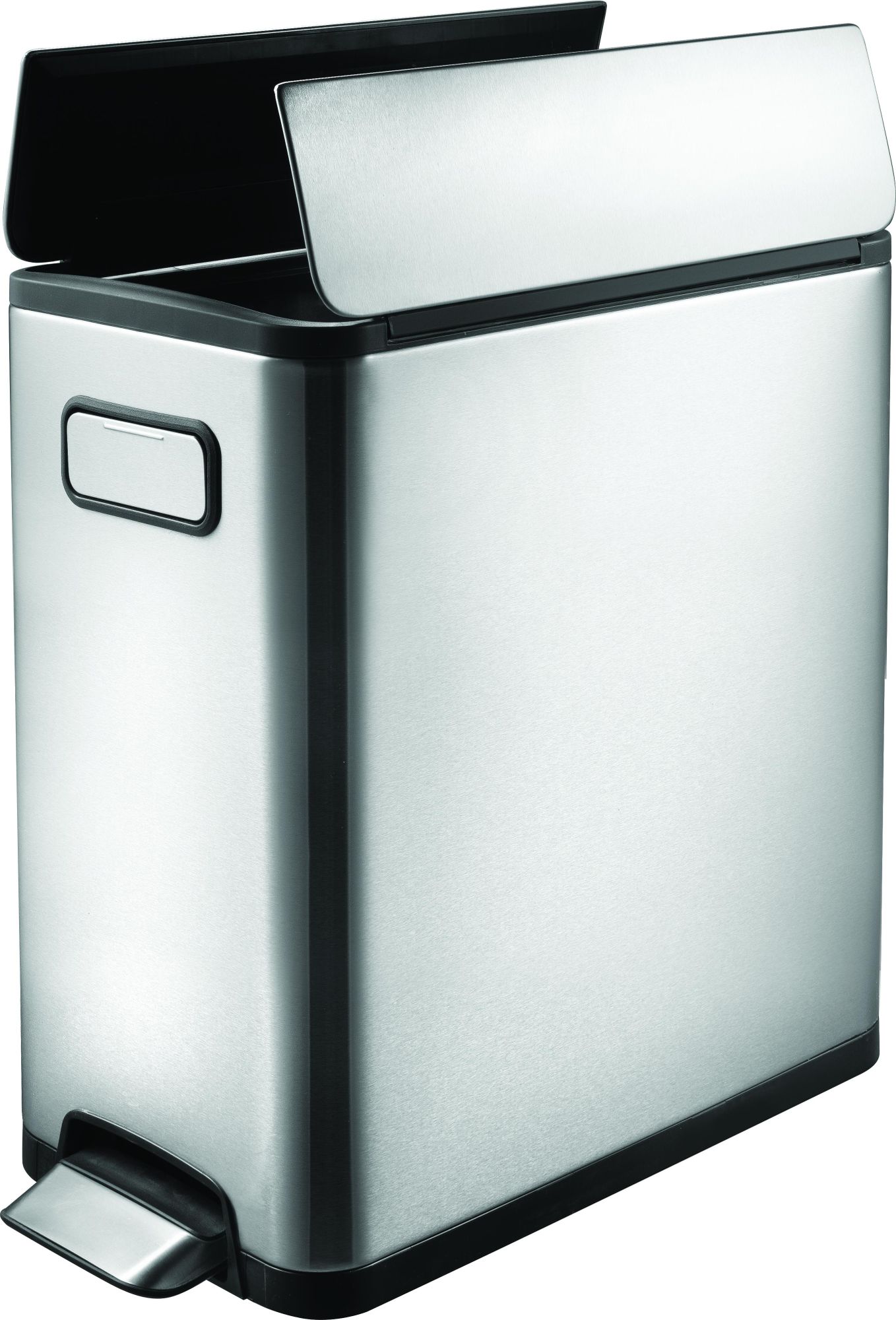 EKO - Ecofly pedaalemmer, 20 liter - RVS, kunststof - Mat roestvrij staal