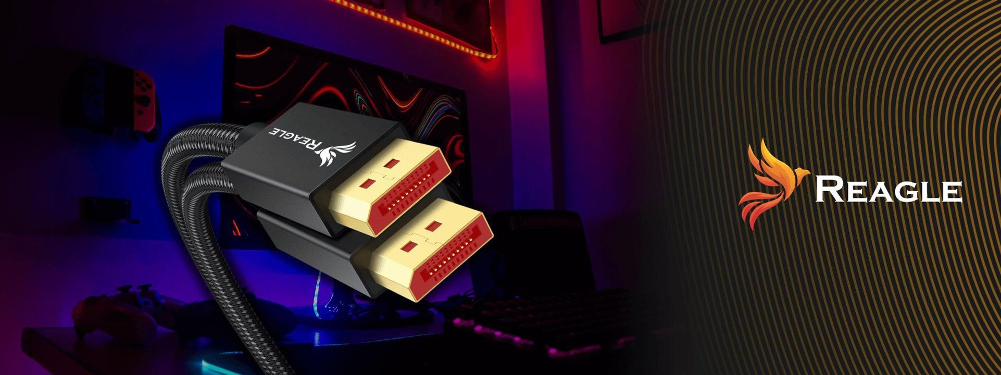 DISPLAYPORT 2.1 DP 8K 120Hz 4K 320Hz 240Hz FREESYNC GSYNC 80Gbps 1M Kabel