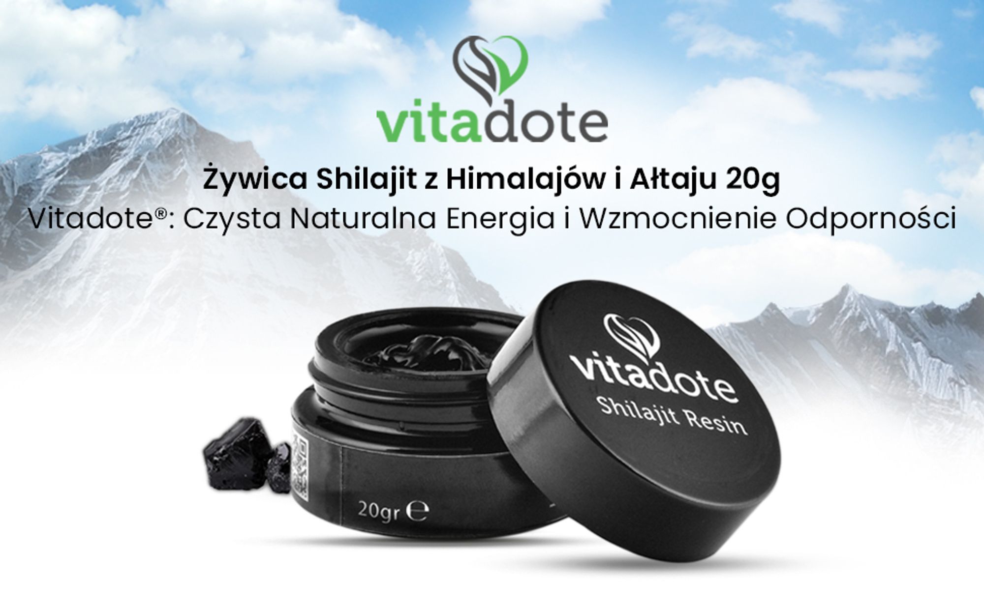 Vitadote® Shilajit Resin: Czysta Naturalna Energia i Wzmocnienie Odporności
