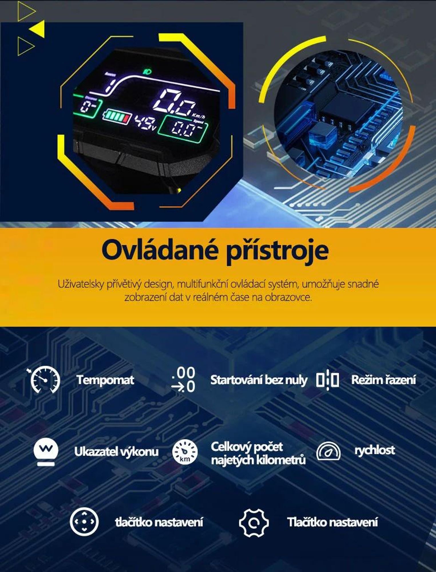 Elektrická koloběžka GELEIPU Z1 - Baterie 48V20AH Pneumatiky 10'' Kotoučové Brzdy - Černá