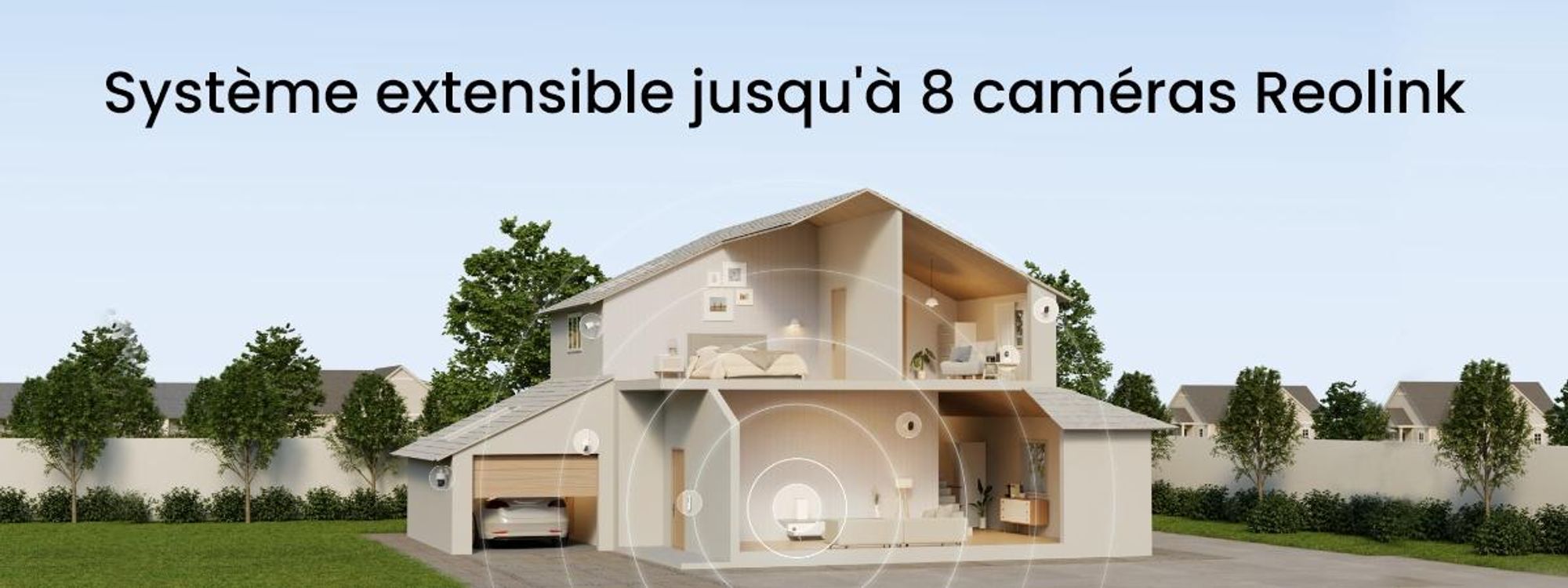 Reolink Home Hub pour caméra de surveillance, 2,4/5GHz Wi-Fi 6, Mémoire locale extensible avec cryptage, Aucun frais mensuel