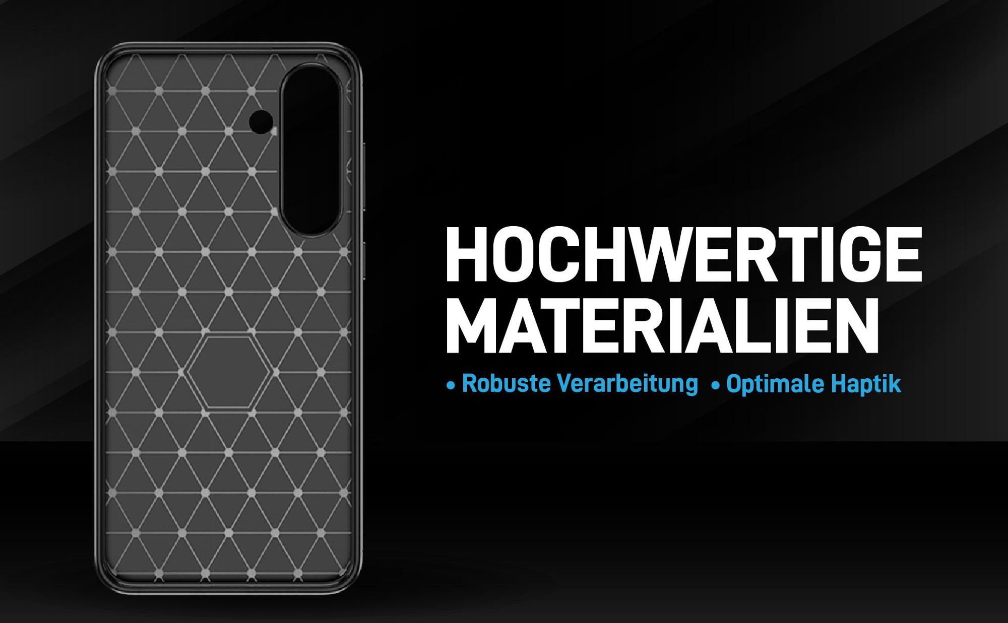Handyhülle für das Samsung Galaxy S26 FE im Carbon Look