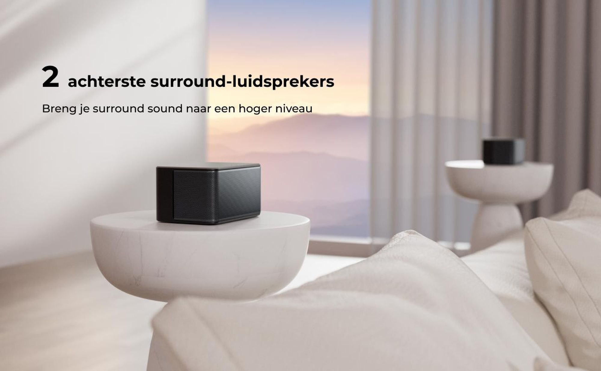 ULTIMEA 5.1 Soundbar met Dolby Atmos, 3D-omgevingsgeluidssysteem met subwoofer, 2 achterluidsprekers, Soundbar met Bluetooth 5.3 en instelbare bas