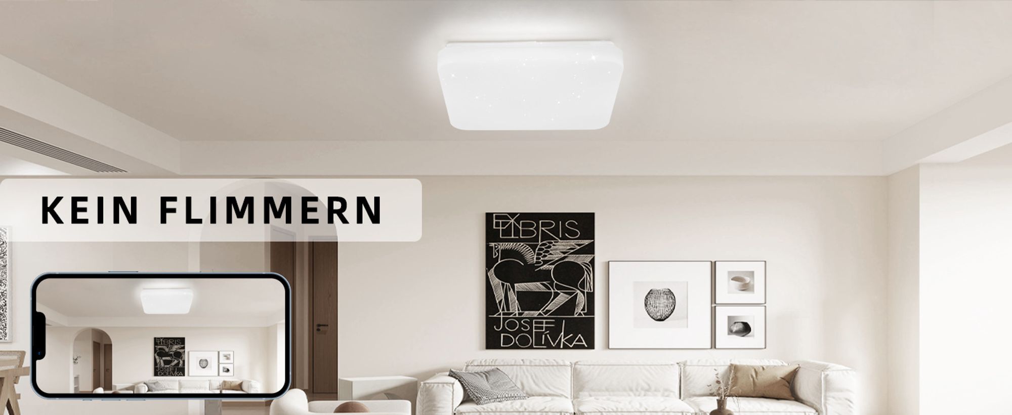ZMH Led Deckenleuchte 2er Sternenhimmel Deckenlampe Modern Klein Eckig 15W 4000K 21cm Neutralweiß für Schlafzimmer Treppenhaus Küche Wohnzimmer Büro Flur