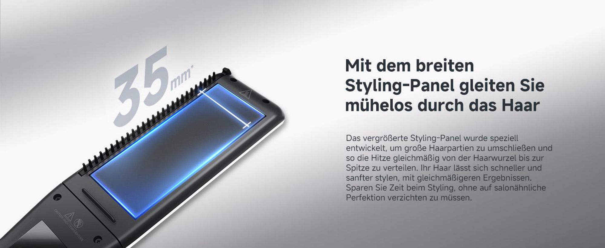 Dreame AuraSteam Frisur Haarglätter,glatte&lockige,Heizplatte,flexible 3D-Platte,zweireihige Dampffunktion,abnehmbarer Wassertank,5 Temperaturstufen