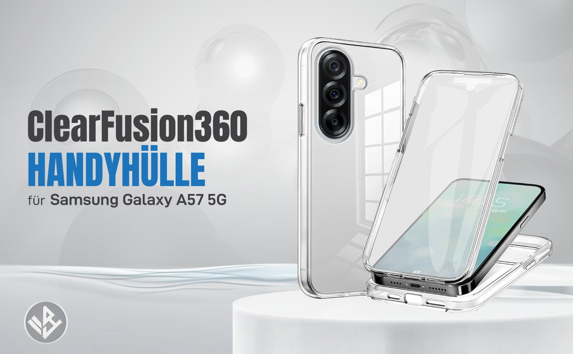 Transparente 360 Grad Hülle für Samsung Galaxy A57 5G mit Kameraschutz