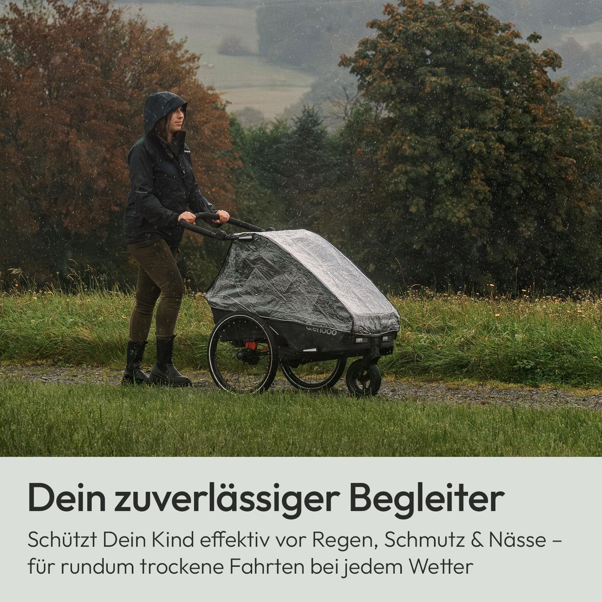 Qeridoo Regenschutz Kidgoo 1 / Kidgoo 1 Sport