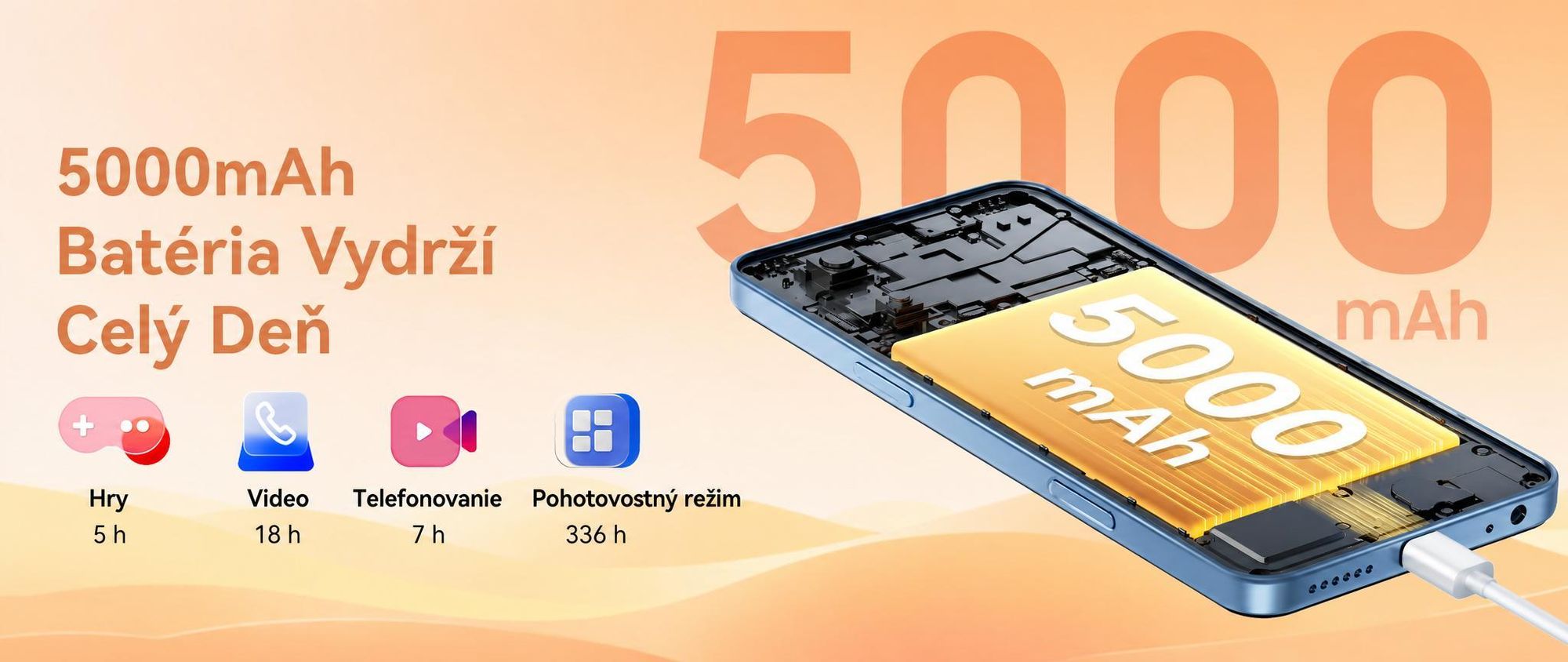 2026 Blackview WAVE 7C – mobilný telefón bez zmluvy, 6,56", Android 16, 16 GB + 64 GB/2 TB TF, Face ID, 5000 mAh, 32 MP, Dual-SIM, Wi-Fi 5, IP54