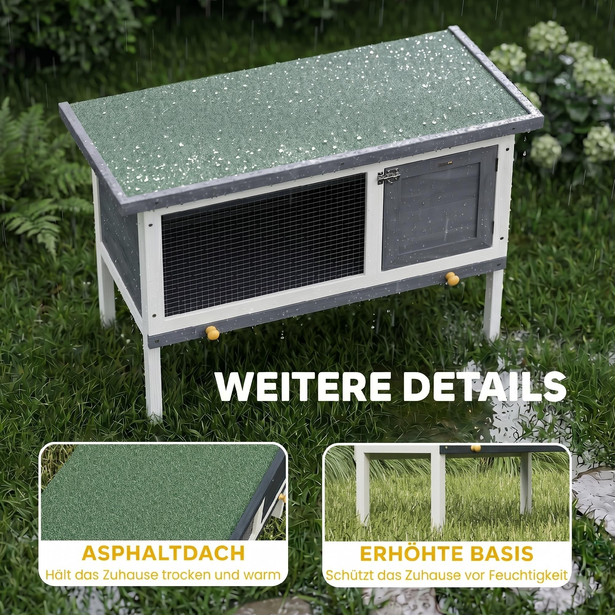 Kleintiergehege Grau Garten