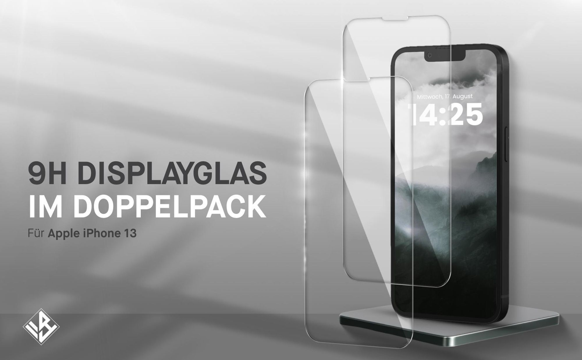 2er Set Displayglas für Apple iPhone 13 in 9H Härte