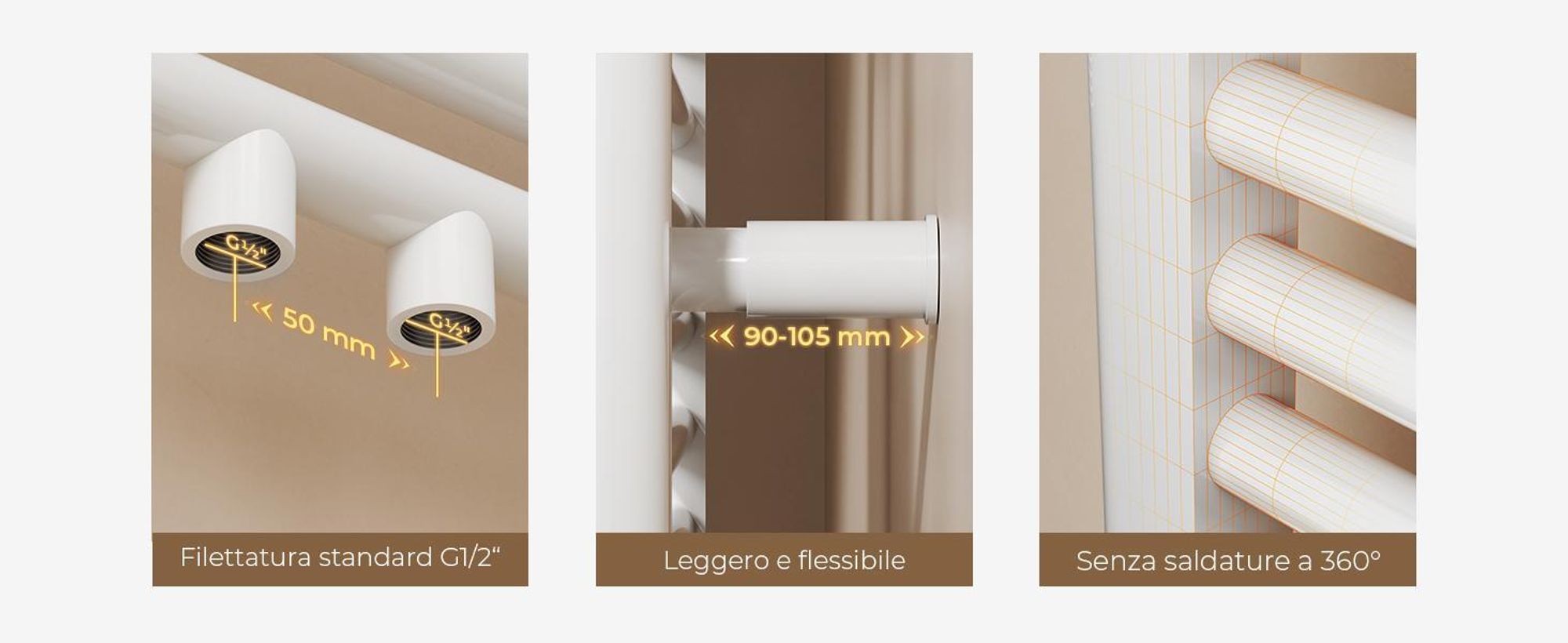 S'AFIELINA 180 x 60 cm Radiatore per il bagno Asciugatore per asciugamani Radiatore per asciugamani Attacco centrale Scaldasalviette Dritto bianco con valvola,860 W