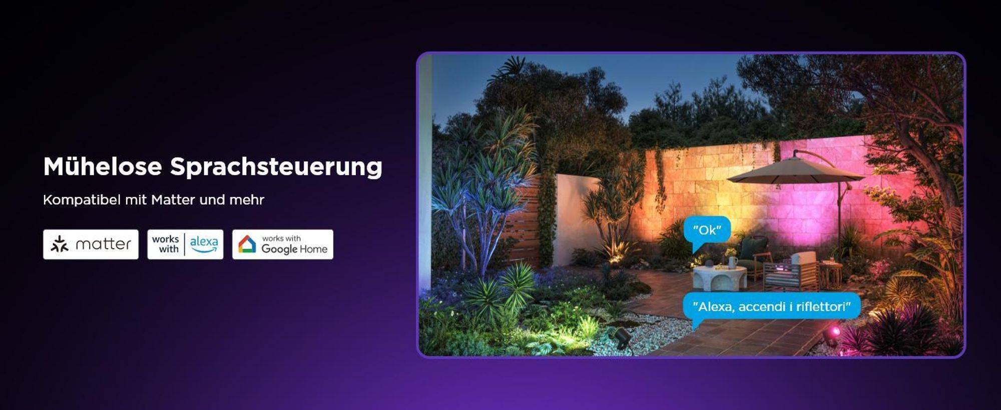 Govee Outdoor LED Strahler, IP67 Wasserdichte Gartenbeleuchtung, RGBWIC Led Strahler Außen, 2 Pack
