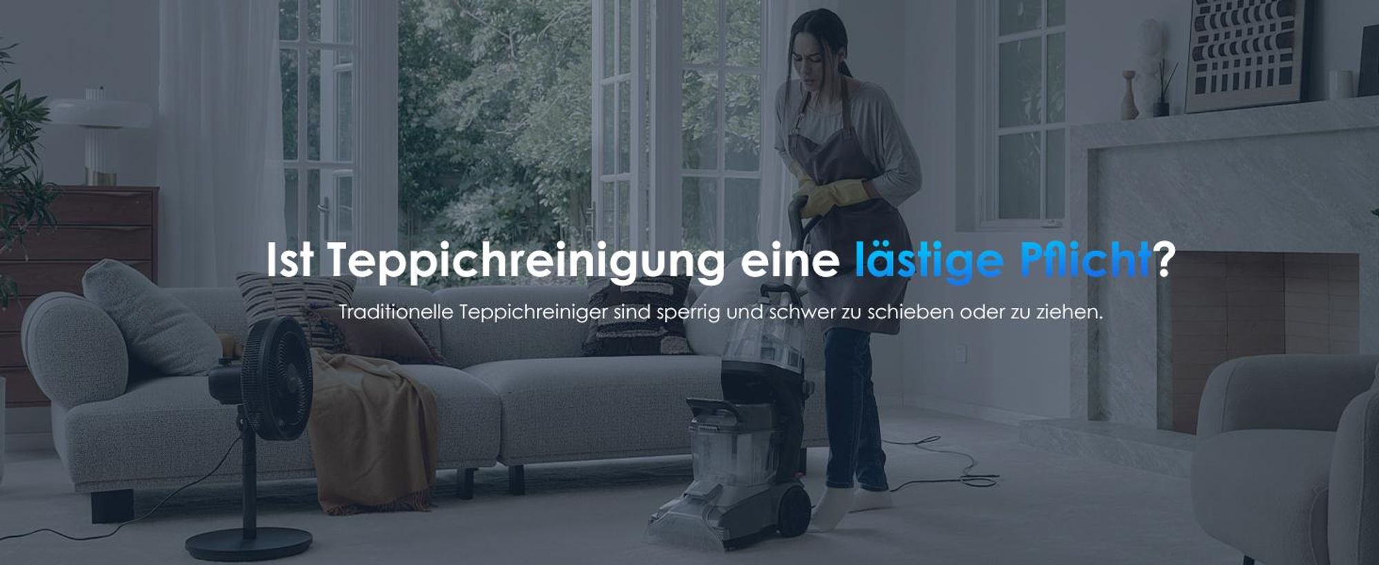 Tineco CARPET ONE Cruiser Teppichreiniger, Polsterreiniger Waschsauger mit 3-Stufen SmoothPower, DualCore Trocknung, FlashDry Selbstreinigung, iLoop