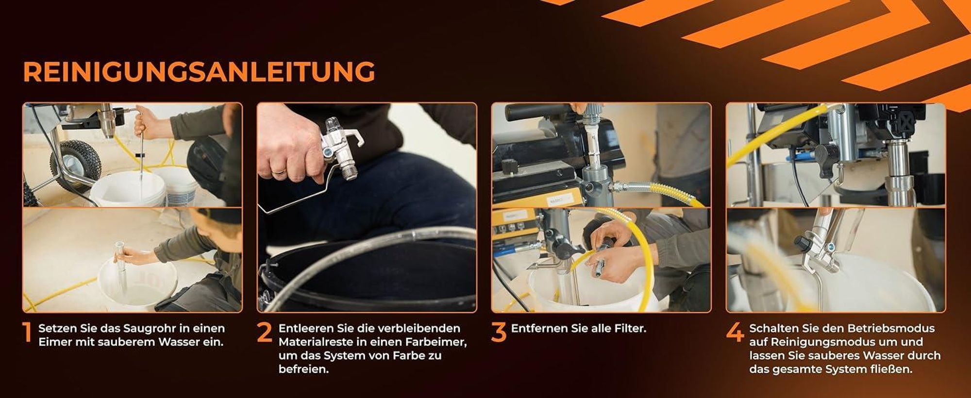 Airless Farbspritzgerät Spachtelspritzgerät WT85 5000W 8,5 L/min 227 bar Farbsprühsystem Spritzspachtelgerät für Wandfarbe und Spachtelmasse