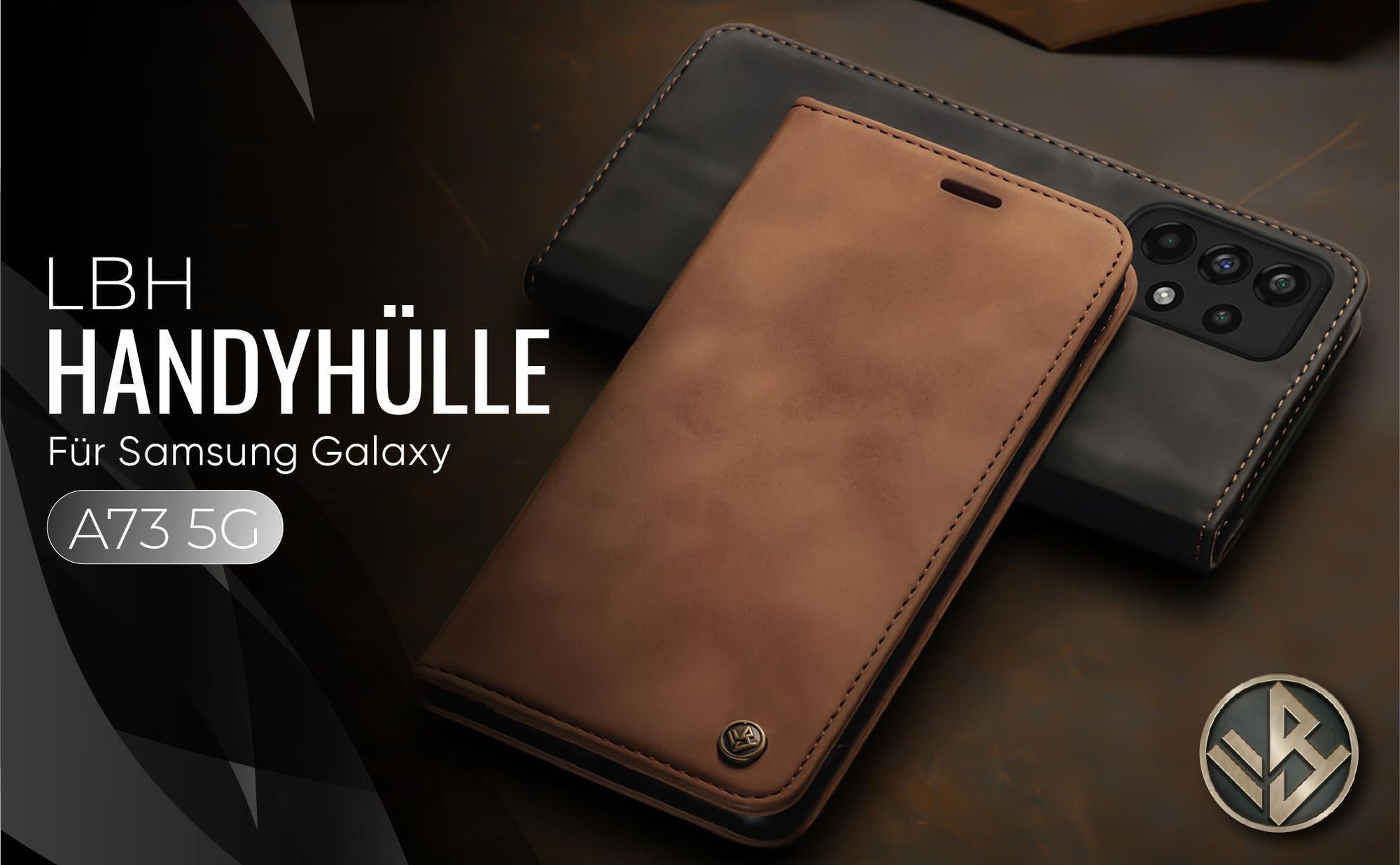 Hochwertige Klapphülle für Samsung Galaxy A73 5G im klassischen Design